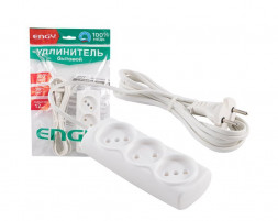 Удлинитель ENGY Эконом 3м/3роз. (ШВВП 2х0,75) 186713