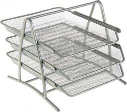 Органайзер UNISTOR DIPLOMAT 3 для бумаги металлический 3 секции, А4 Серый 211737