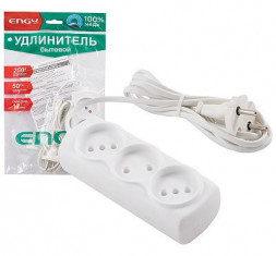 Удлинитель ENGY Эконом 1,7м/3роз. (ШВВП 2х0,75) 186711