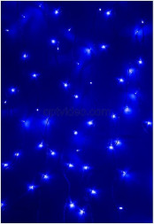 Электрогирлянды NEON-NIGHT (235-033) Гирлянда Светодиодный Дождь 1, 5х1, 5м синий