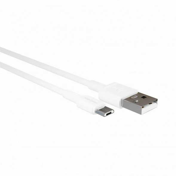 Кабель MORE CHOICE (4627151197265) K14m USB (m)-microUSB (m) 1.0м - белый