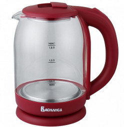 Чайник электрический ВАСИЛИСА ВА-1035 стекло бордовый