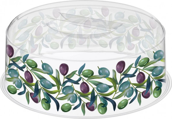 Крышка для СВЧ IDILAND Bergamo Delicate D250мм с декором (бесцветный) 221158701/00
