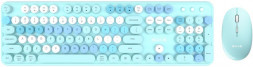 Клавиатура+мышь AULA AC306 Blue-Colorful