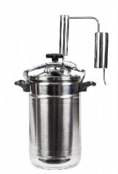 Дистиллятор УЗБИ Первач Супер-Элит 17Т, 17л, ДВОЙНОЕ КАПСУЛЬНОЕ ДНО, Самогонный аппарат (дистиллятор)