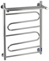 Полотенцесушитель водяной САНАКС юсп5080 Полотенцесушитель ЮПИТЕР-Лиана, с ПОЛКОЙ ШхВ 500х800мм, труба-D32х2мм нержавейка полированная