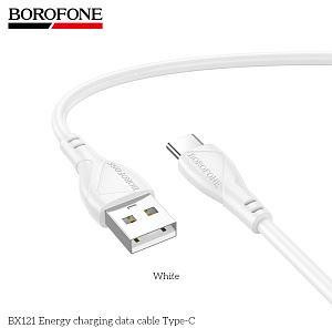 Кабель BOROFONE (6941991123078) BX121a ,для Type-C, 1 м, White