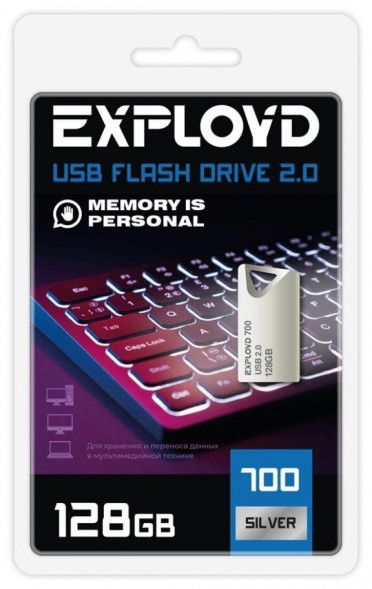 USB-флэш EXPLOYD EX-128GB-700-Silver 2.0