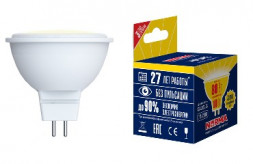 Лампа светодиодная VOLPE (UL-00003839) LED-JCDR-7W/WW/GU5.3/NR Теплый белый свет 3000K