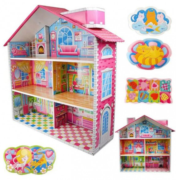 Детские игры ДЕСЯТОЕ КОРОЛЕВСТВО Кукольный домик быстрой сборки. Dream House. &quot;Усадьба&quot; 03633