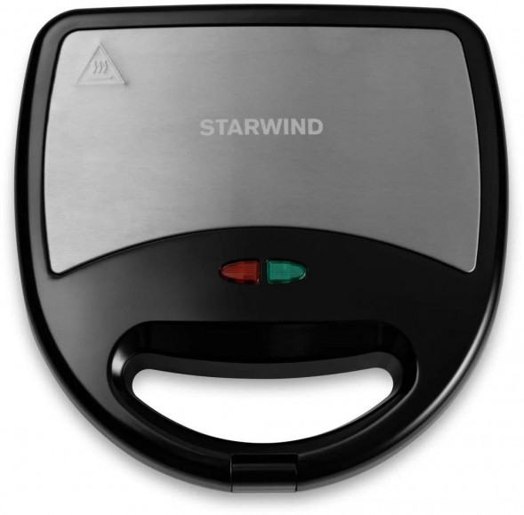 Сэндвичница HYUNDAI Сэндвичница Starwind SSW2346 750Вт черный/серебристый