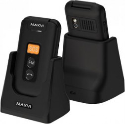 Телефон мобильный MAXVI E5 up Black