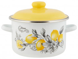 Кастрюля APPETITE 6RD181M CITRON эмал цил 3,0л