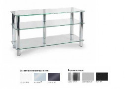 Стойка для TV MD 505 PLAZMA/хром/прозр