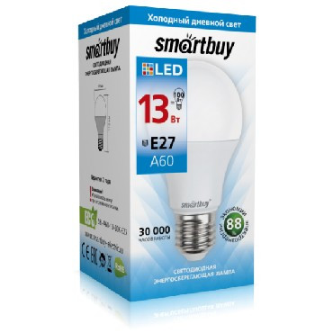 Лампа светодиодная SMARTBUY (SBL-A60-13-60K-E27) 13W/6000/E27