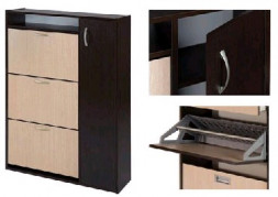 Обувница VENTAL Комфорт ШК-3 венге/бел.дуб