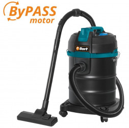 Пылесос строительный BORT BSS-1525 BLACK Пылесос для сухой и влажной уборки