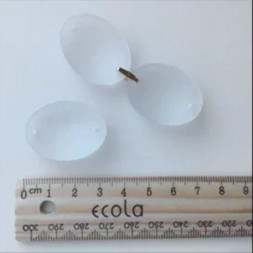 АКСЕССУАРЫ ДЛЯ СВЕТИЛЬНИКОВ ECOLA DL31RVECB Сделай сам Хрустальный светильник Подвеска Овал Матовый большой