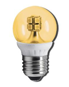 Лампа светодиодная ECOLA globe K7FG40ELC Premium 4,0W G45 E27 золотистый прозрачный шар (5)