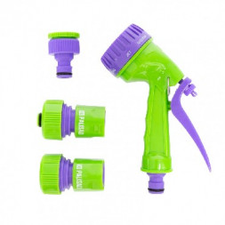 Пистолеты - распылители PALISAD Набор для подключения шланга 3/4" (пистолет 7-и режимн, адаптер, 2 соединителя) 65178