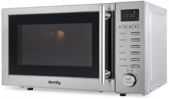 Микроволновая печь DOMFY DSS-MW301, 700Вт, 20л, серебристый
