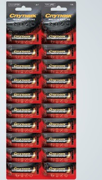 Элементы питания СПУТНИК LR6/20В PREMIUM ALKALINE