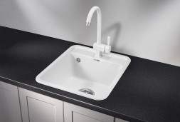 Мойка кухонная GRANULA ST-4202 БЕЛЫЙ СтандАРТ кварц