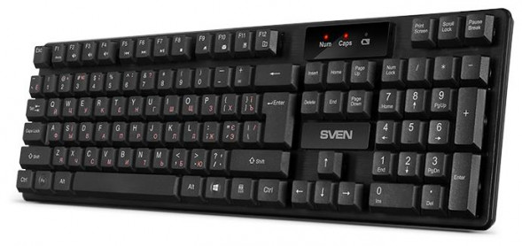 Клавиатура SVEN KB-C2300W , черный