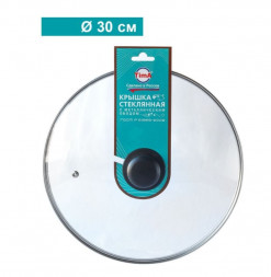 Крышка TimA стеклян с металл/обод TIMA Крышка стеклян с металл/обод 30 см 4730