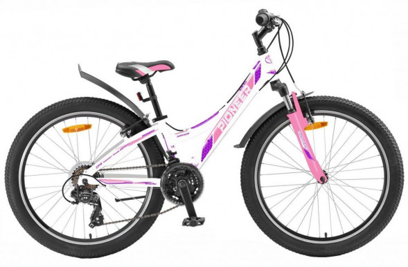 Велосипед PIONEER MIRAGE 26&quot;/14&quot; mint-white-pink