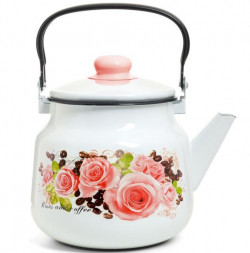 Чайник ЭСТЕТ ЭТ-75087 Чайник "Розы и кофе" 3,5л (56195)