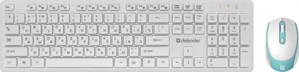 Набор для ПК DEFENDER (45987) Auckland C-987 RU,белый,полноразмерный
