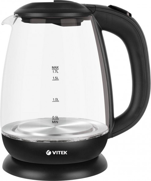 Чайник VITEK VT-7058 (MC) черный/стекло