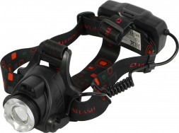 Налобный фонарь ULTRAFLASH (13906) E1336 черный