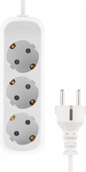 CADENA 2 гн MID 3м сз ПВС 3*1 10А белый