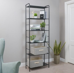 Стеллаж ЗМИ Стеллаж "Валенсия 26" (Черный) СТВ26 Ч