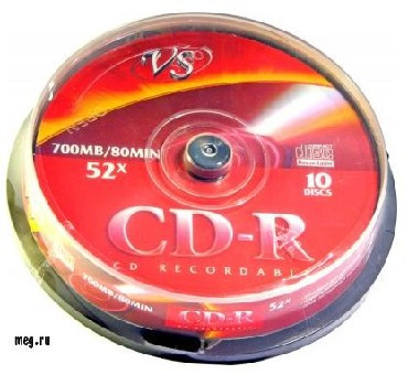 Оптический диск VS CD-R 80MIN 52x CAKE