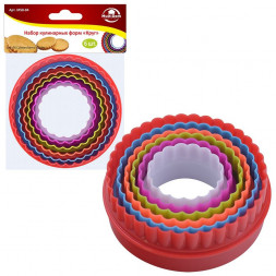 Набор * кулинарных форм "Круг" 6шт. D5~10см MULTIDOM Набор кулинарных форм "Круг" 6шт. D5~10см MS8-84