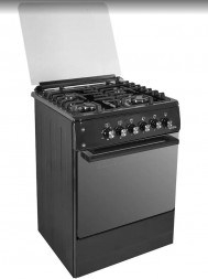 Комбинированная плита IDEAL L 265 (конвекция) ГК черный чуг. (электродуховка)