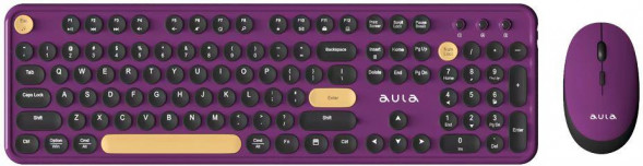 Клавиатура+мышь AULA AC306 Eggplant Purple-Black