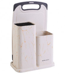 Подставка для ножей MAYER&amp;BOCH 31304 белый с золотом