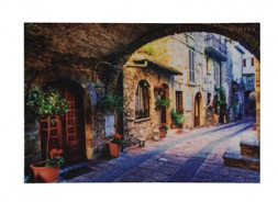 Коврик VORTEX 24216 Коврик влаговпитывающий "Samba" 40*60 см. "Старинная улочка"