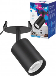 Светильник встраиваемый КОСМОС KFixtGU10_001Black черный