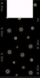 Пакет АРТПЛАСТ (МАЙ02755) 36+18х60см - Звезды , черный