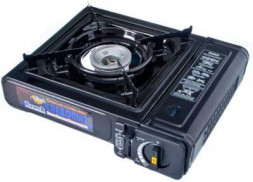 Плитка газовая, портативная ЕРМАК Плитка газовая, портативная, круглая, 10,5х11,5х8,5 см (116-008)