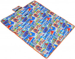 Коврик туристический РЫЖИЙ Коврик туристический, 600D оксфорд ПВХ 1.8x1.5м (119-052)