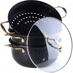 Мантоварка MAYER&BOCH 31248 черный, мраморная крошка