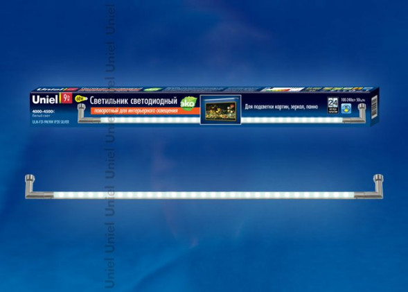 ЭЛЕКТРИКА UNIEL (08002) ULM-F31-9W/NW IP20 SILVER картон