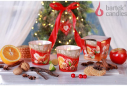 Свеча BARTEK Новогоднее Время (Christmas Time) 115гр в стакане