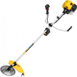 Триммер бензиновый DENZEL Триммер бензиновый DT52E, 52 см3, неразъемная штанга, электростартер, состоит из 2 частей 962025